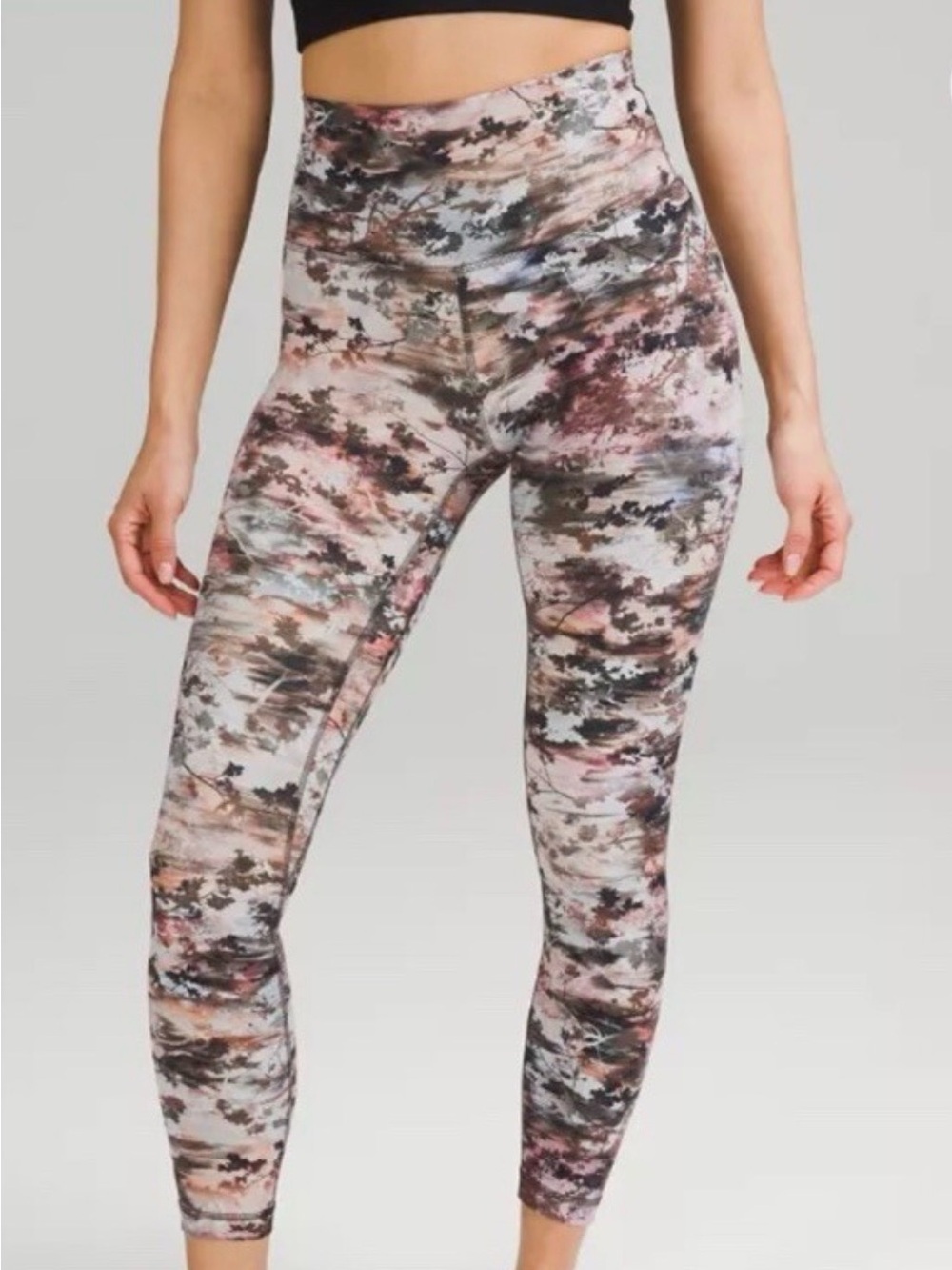 Lululemon Align Nulu High Rise Pant with 25" Inseam Future Utopia size 4